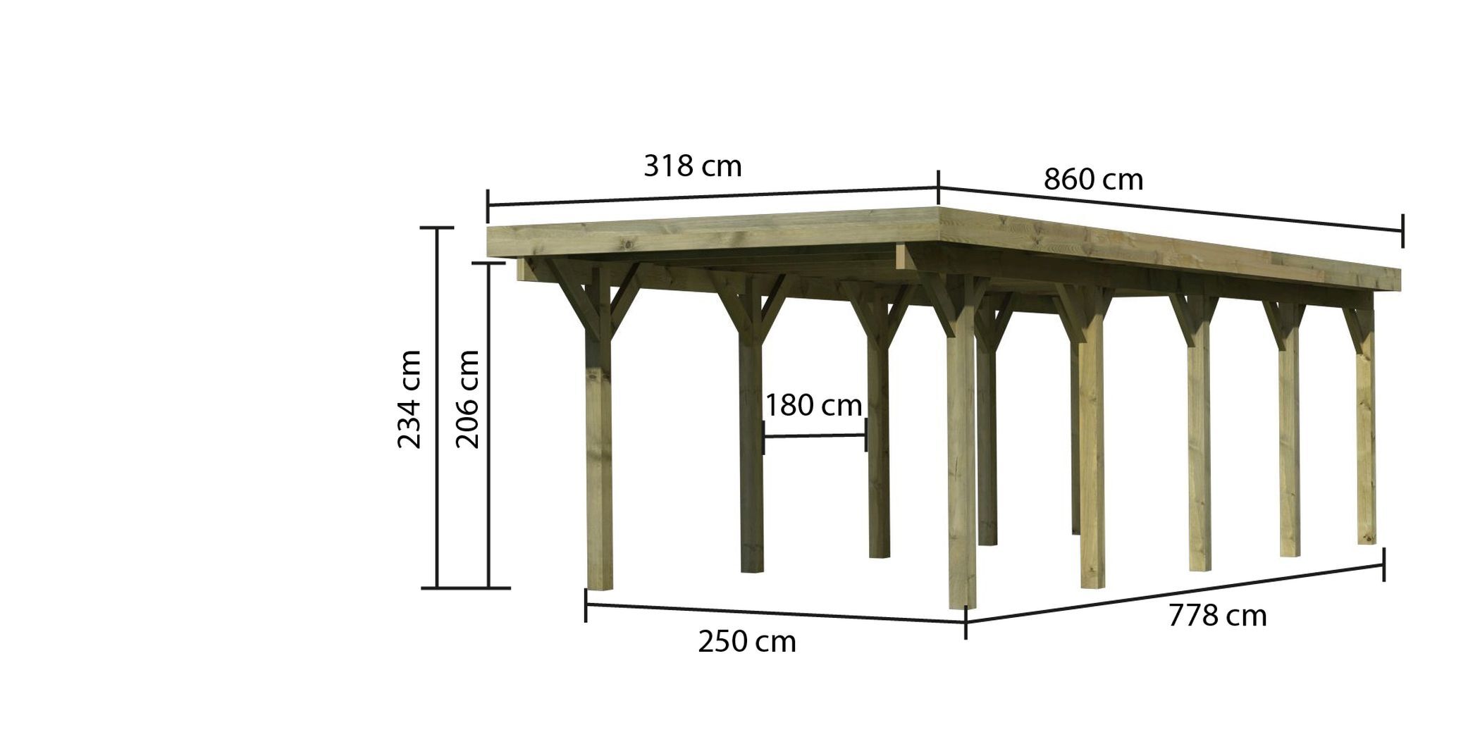 Einzelcarport Classic 3