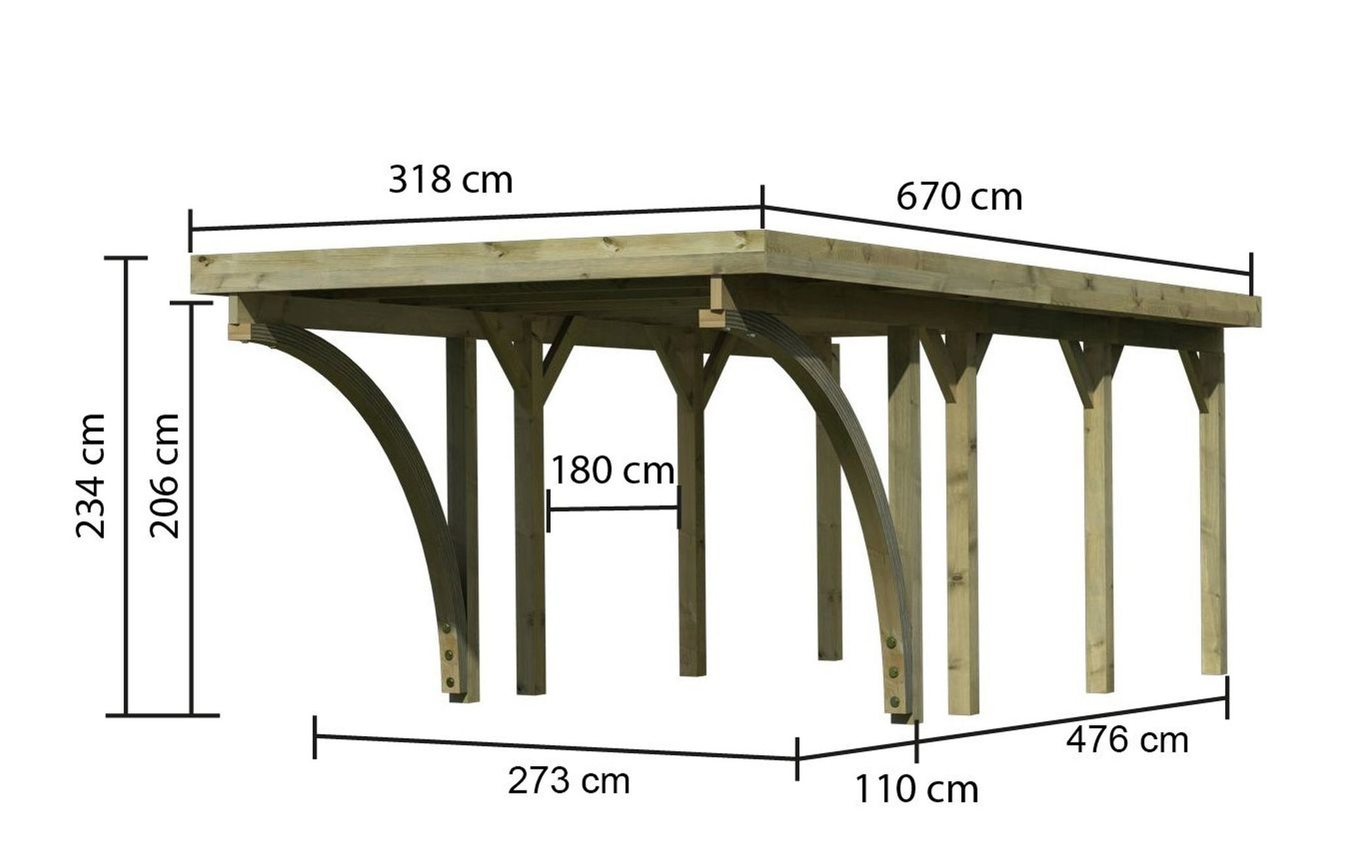 Einzelcarport Classic 2