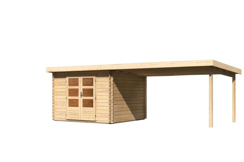 Karibu Gartenhaus System Blockbohlenhaus