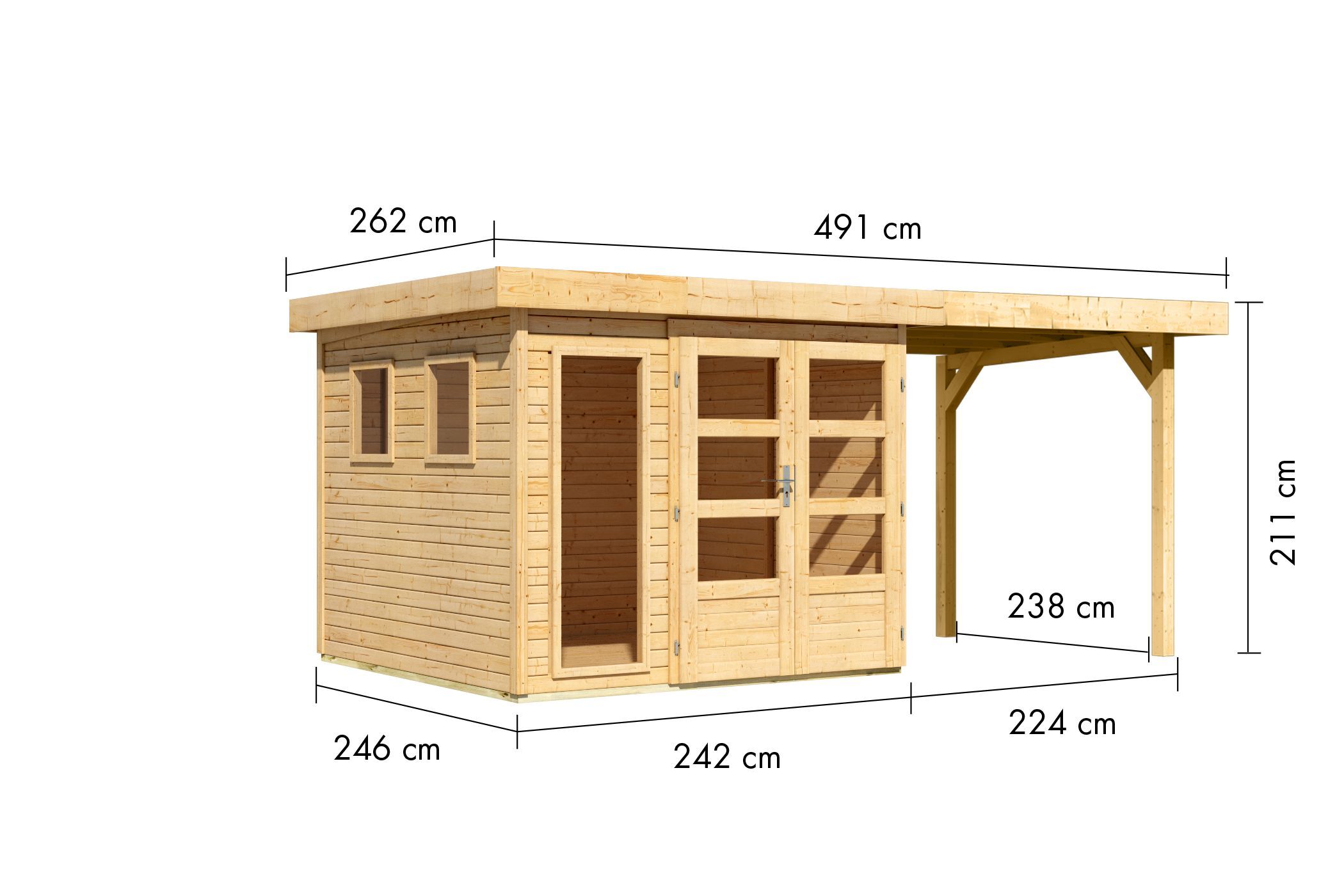Gartenhaus Lahar 3,5