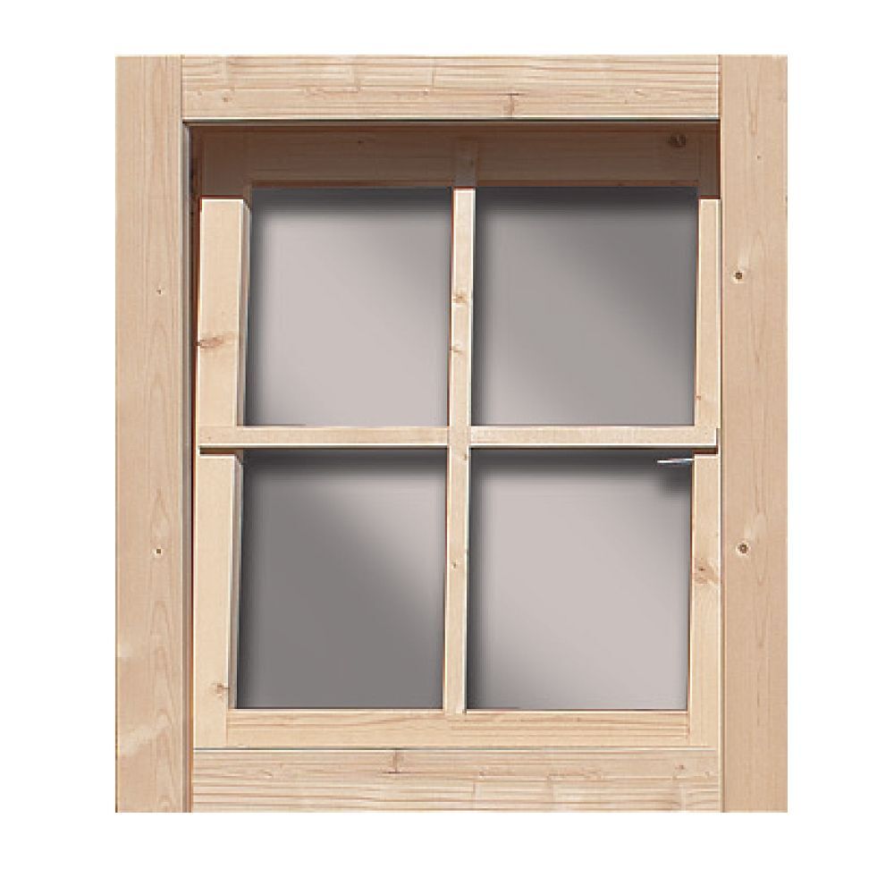 Dreh-/Kippfenster aus Echtglas 38 mm