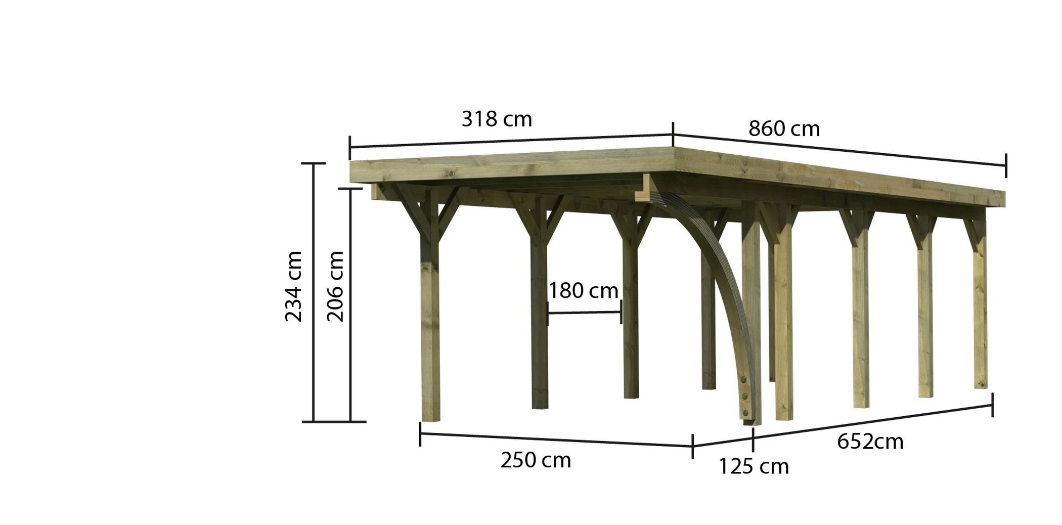 Einzelcarport Classic 3