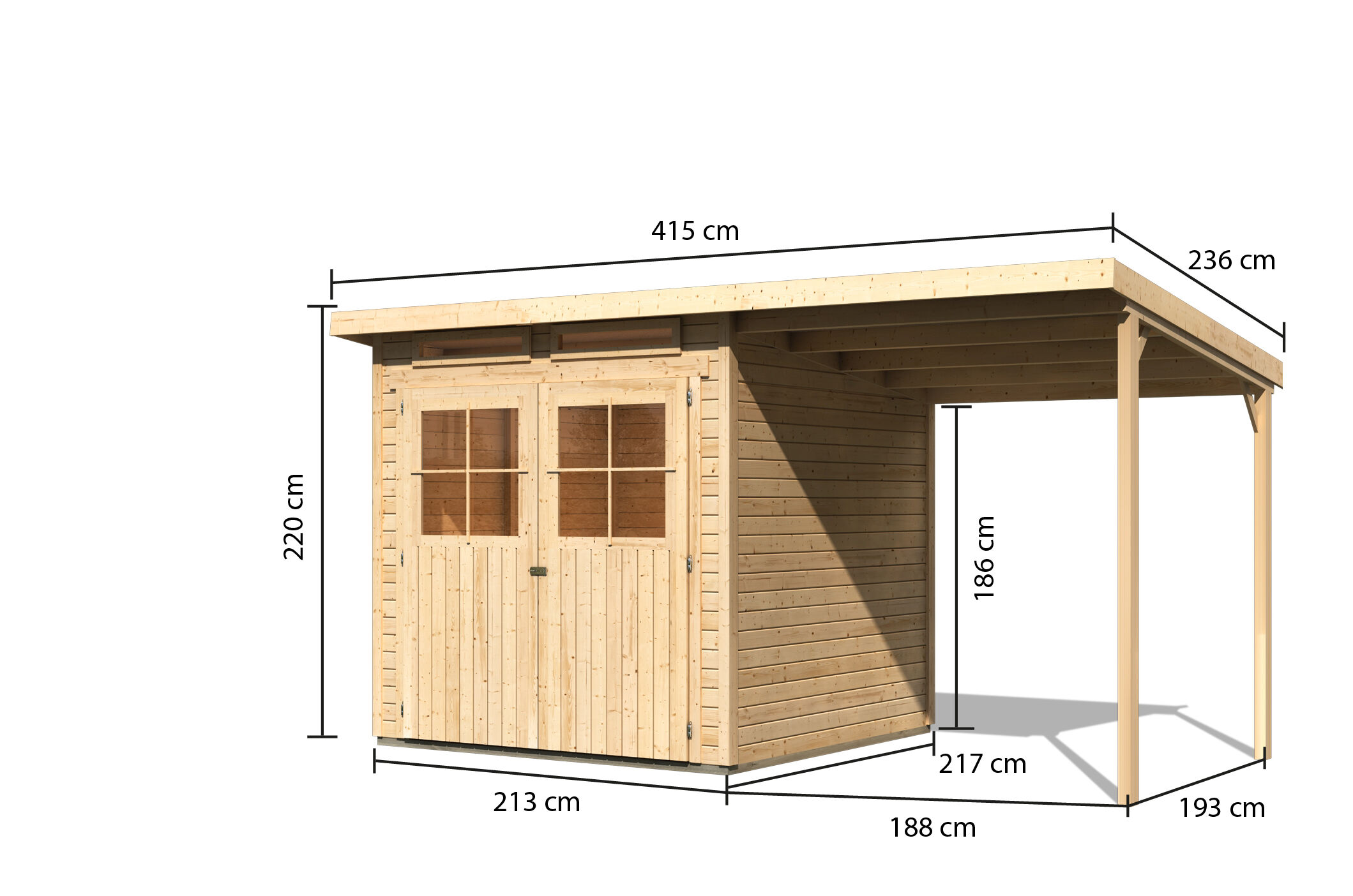 Karibu Gartenhaus System