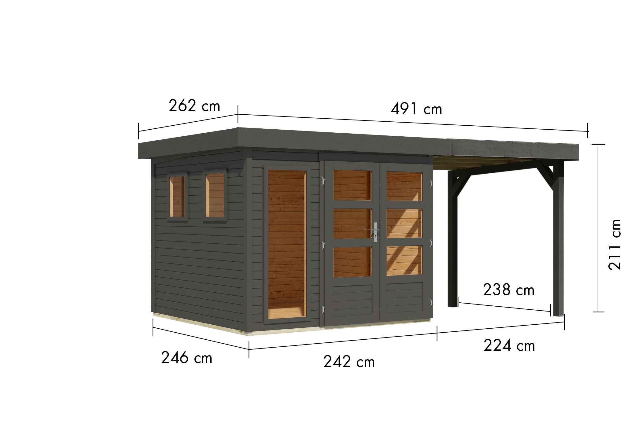 Gartenhaus Lahar 3,5