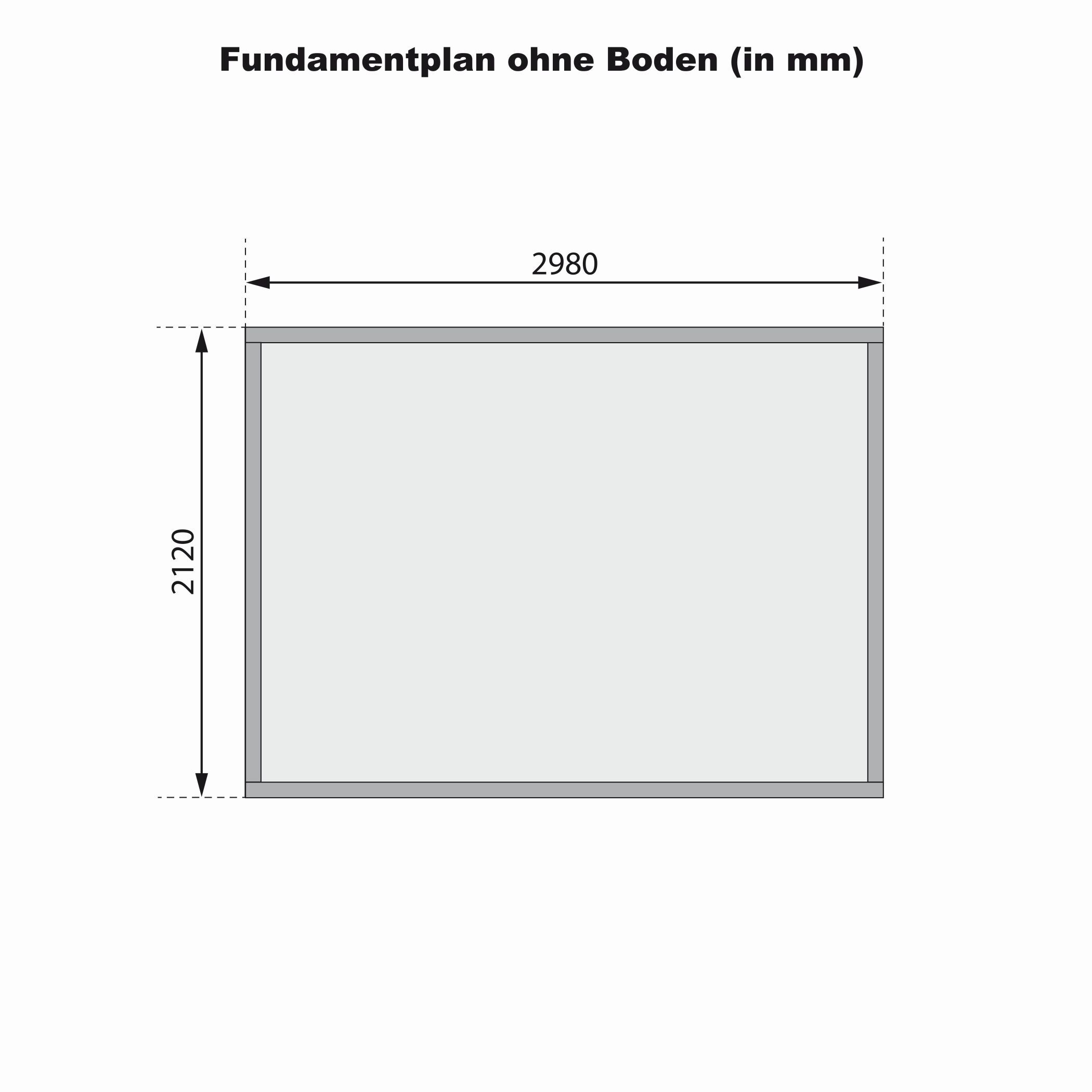 Gartenhaus Askola 4 mit 1,5 Meter Anbaudach terragrau / Lagerabverkauf