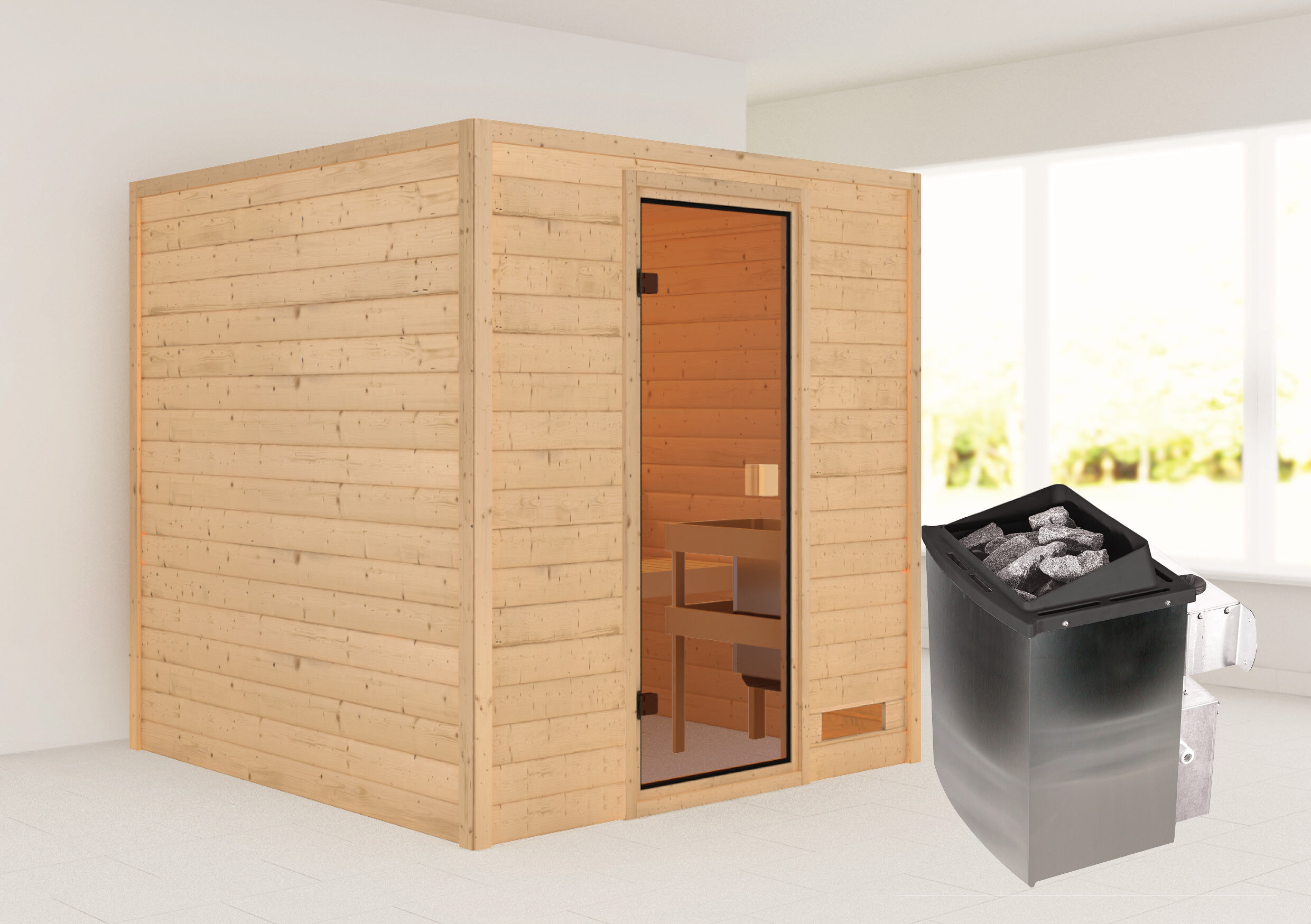 Sauna Valida 3 Fronteinstieg