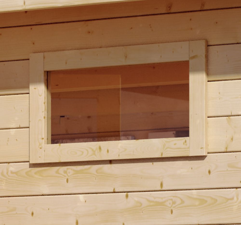 Längliches feststehendes Fenster, quer 38 mm