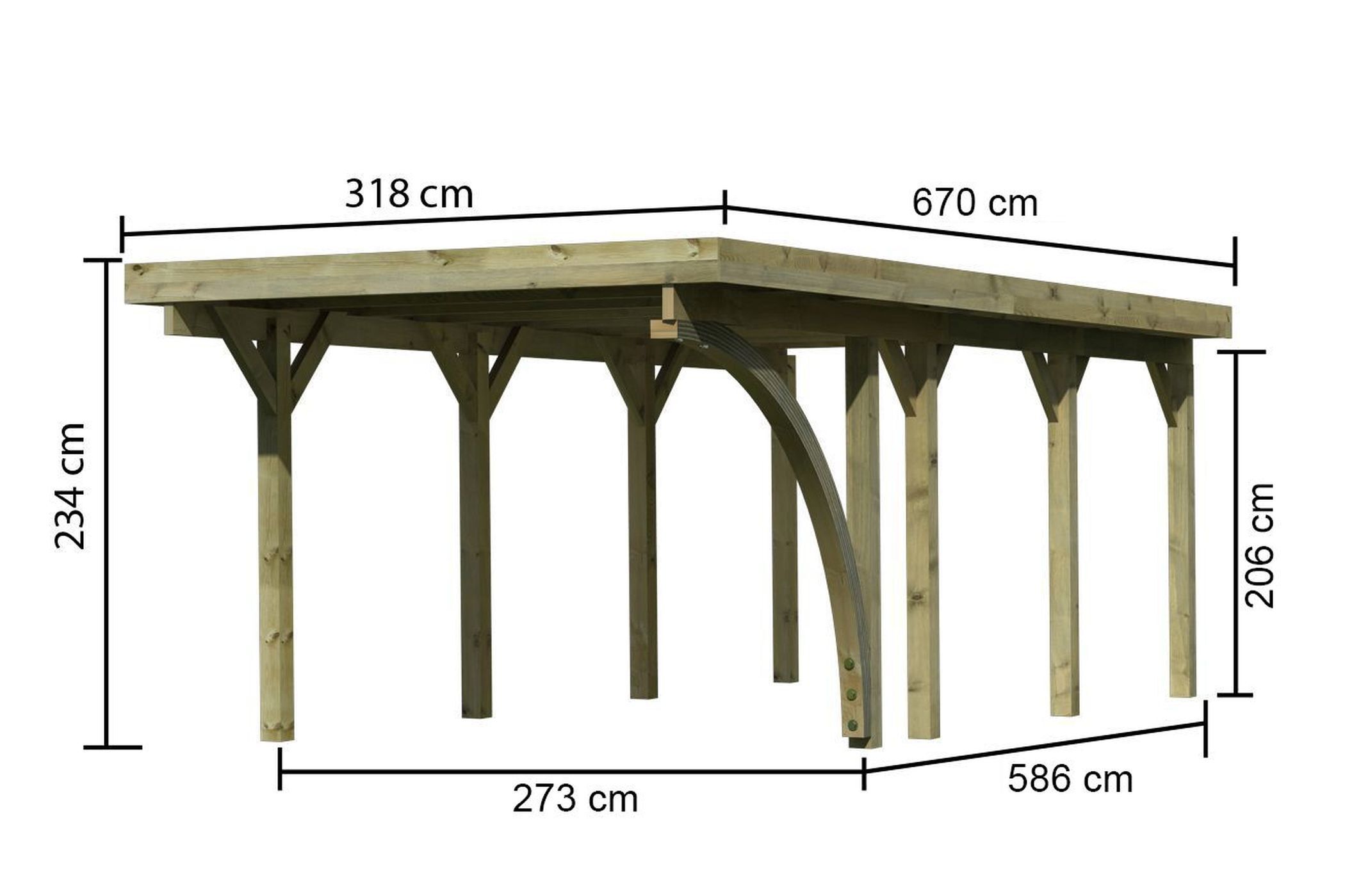 Einzelcarport Classic 2