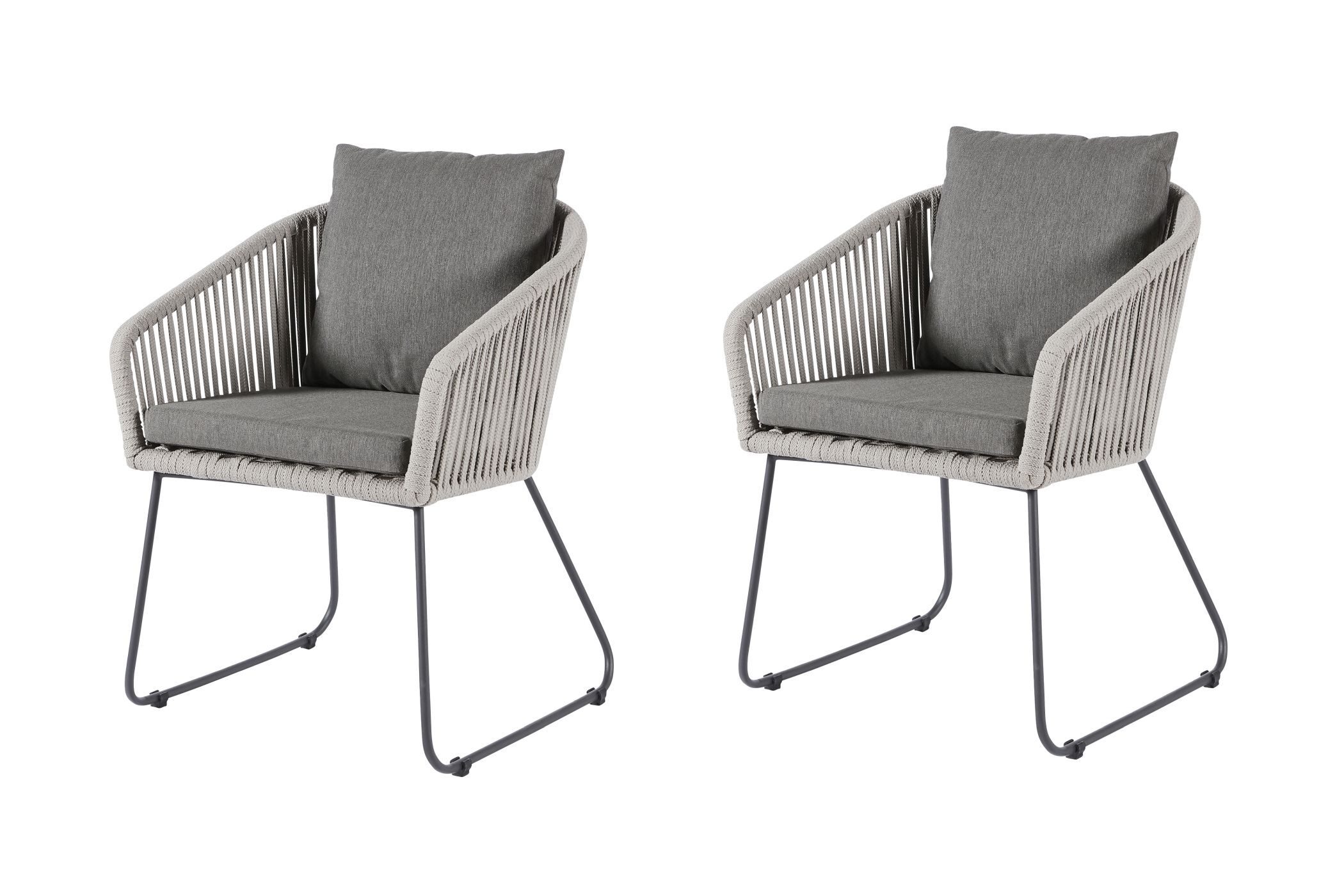 Diamond Garden Stuhl Kos Edelstahl / 2er Set