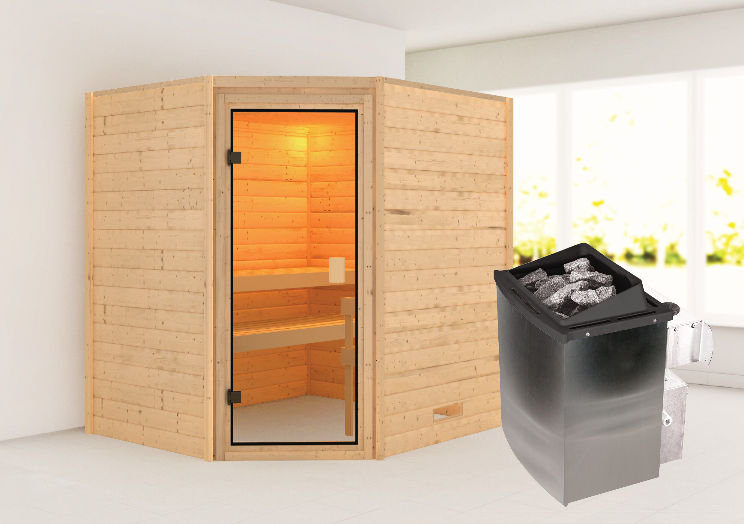 Sauna Valida 3 Eckeinstieg