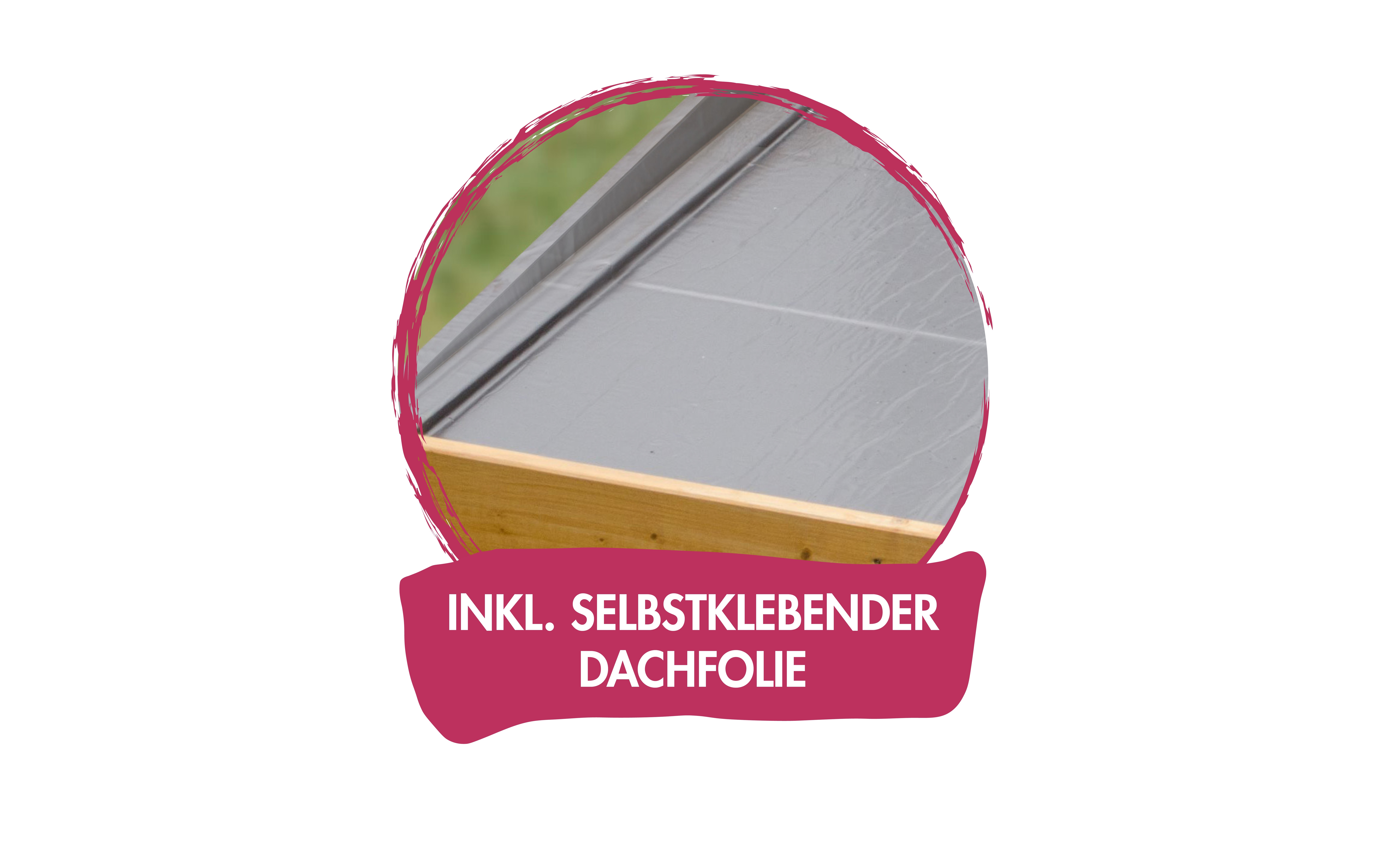 Gartenhaus Enfield mit 3 Meter Anbaudach und Fenster inkl. Dacheindeckung