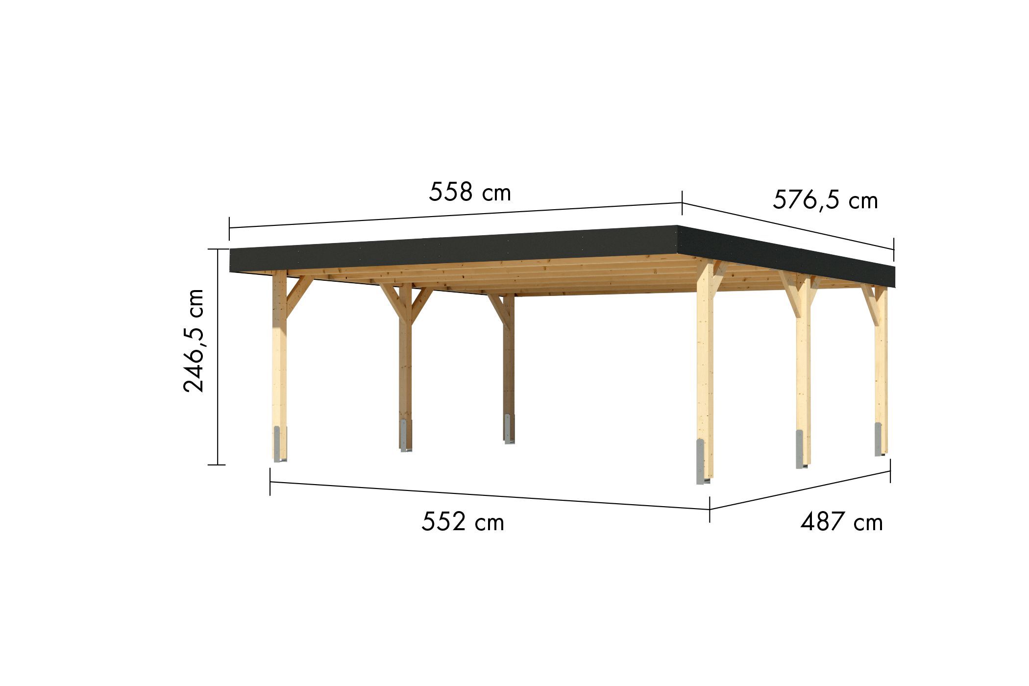 Doppelcarport Leimholz 1