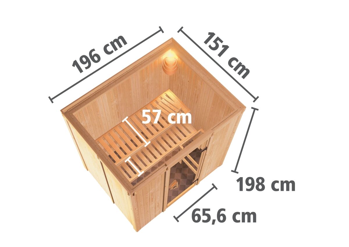 Sauna Bodin 4,5kW Sparset