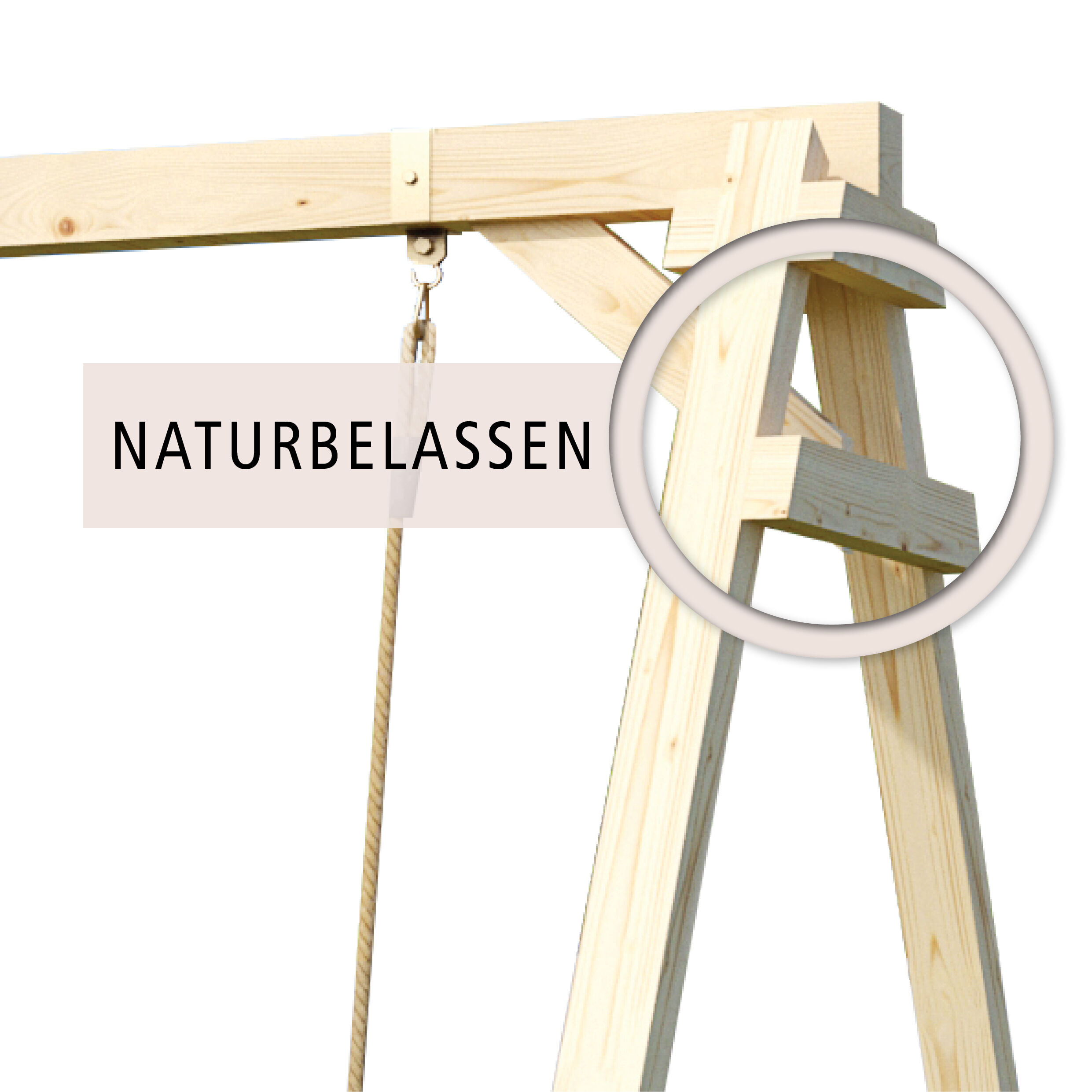 Doppelschaukelanbau für unsere Spieltürme