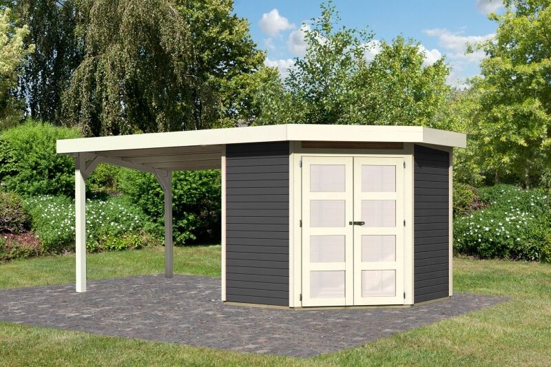 Karibu Gartenhaus System Blockbohlenhaus