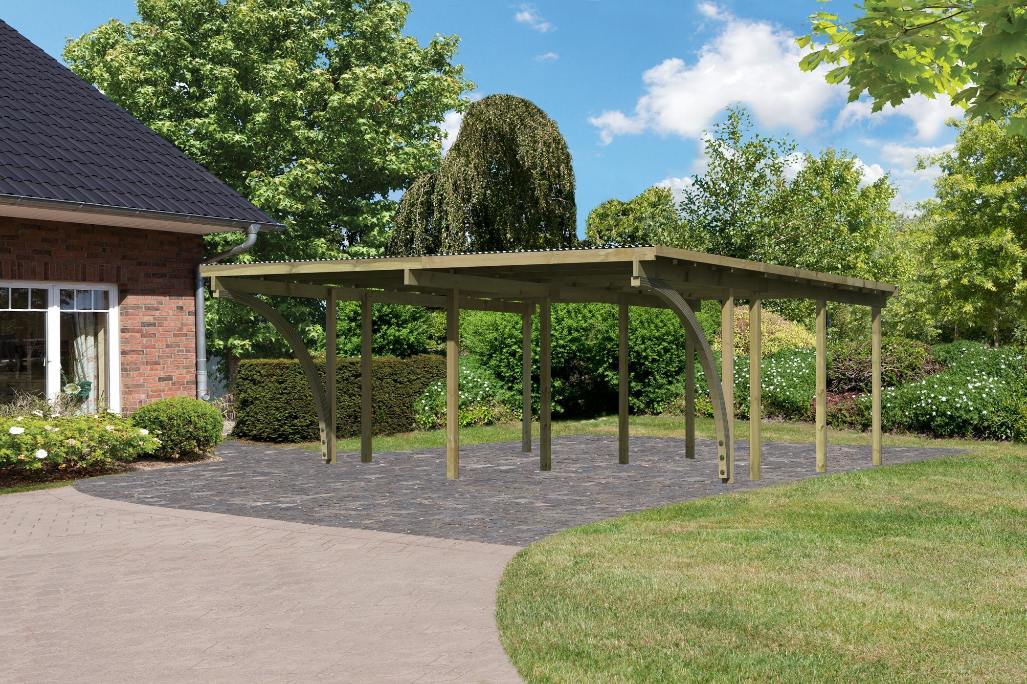 Doppelcarport Eco 2 Set