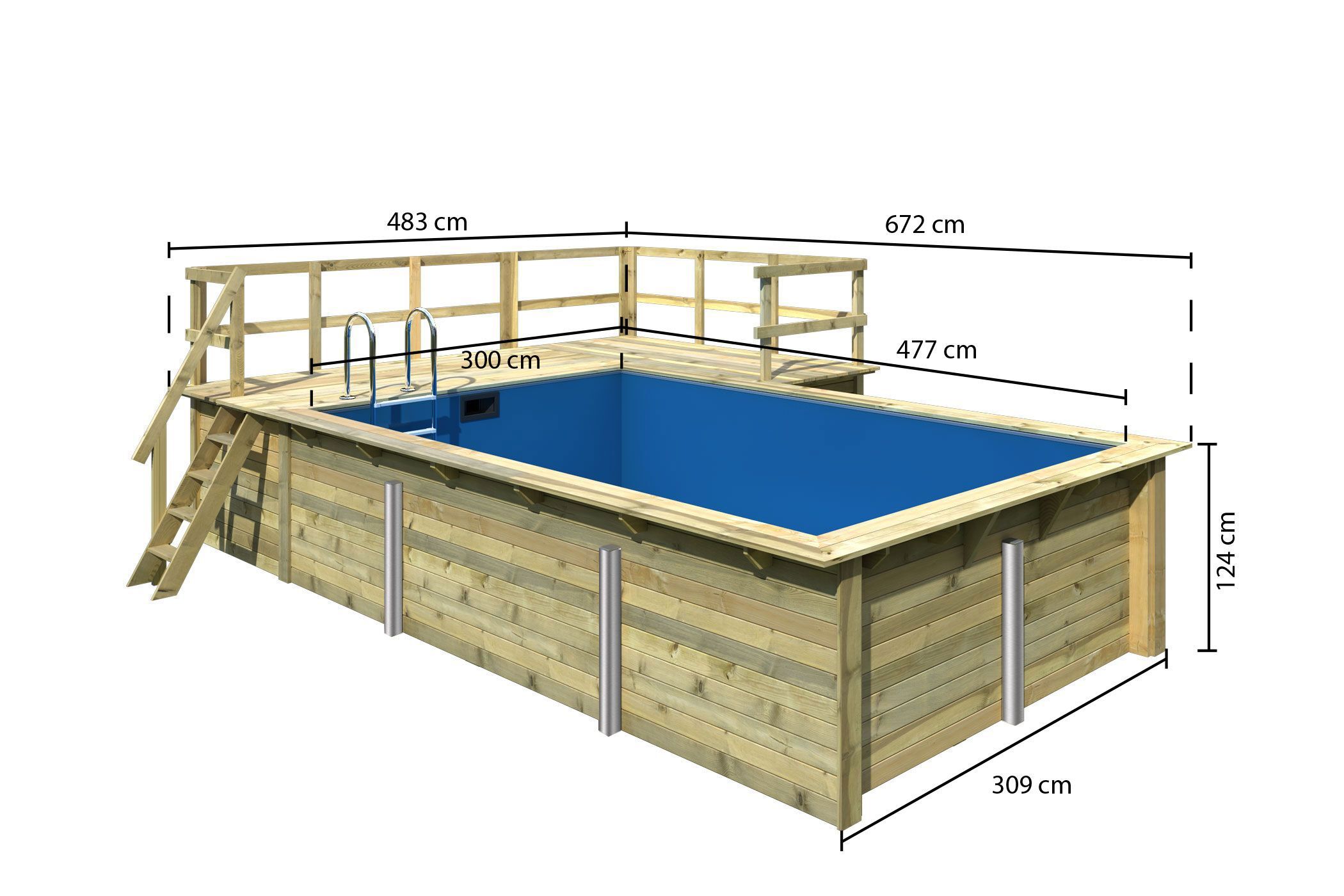 Rechteck Pool 3