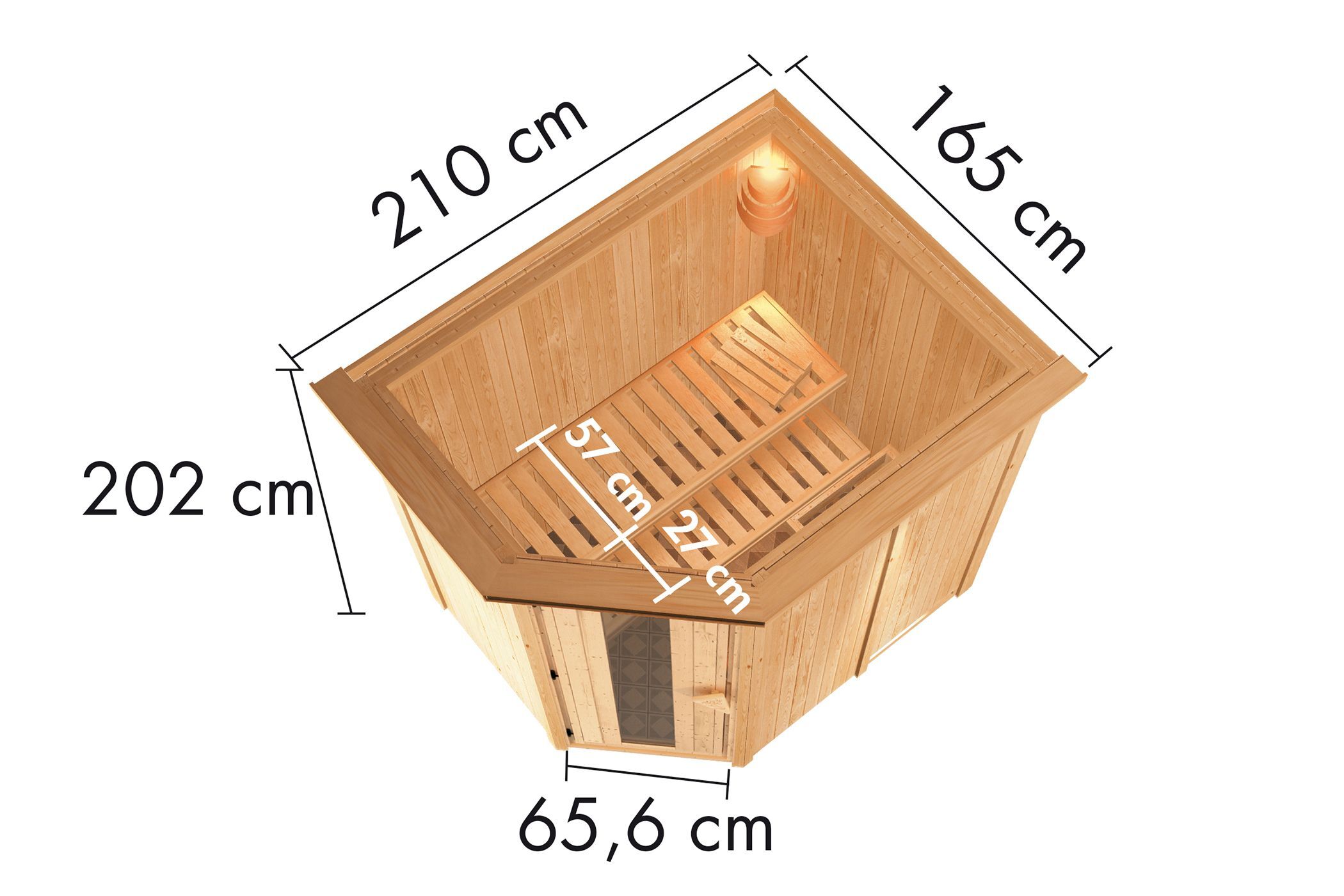 Energiesparsauna Caspin