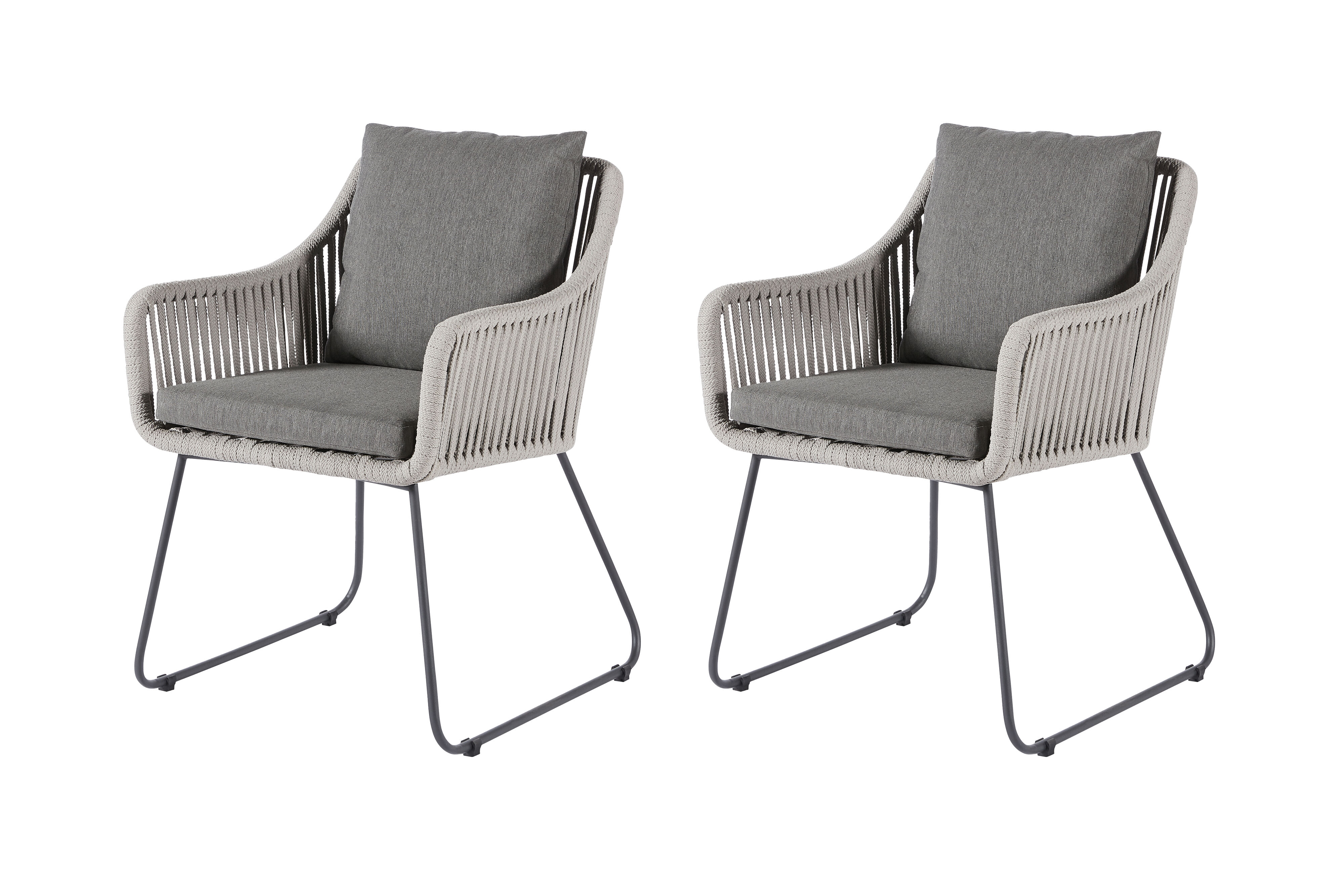 Diamond Garden Stuhl Kreta Edelstahl / 2er Set
