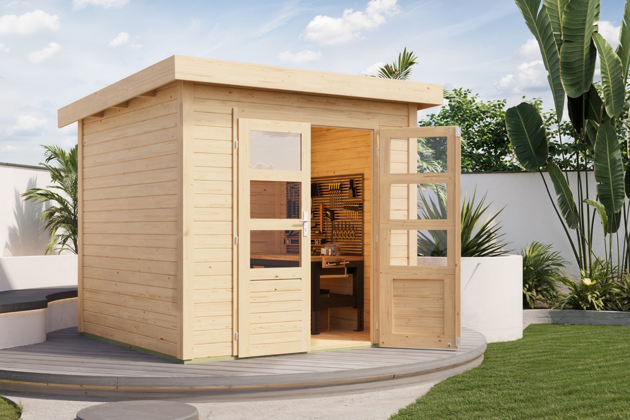 Gartenhaus Kolbin 2 XXL (Extra hohe Tür)
