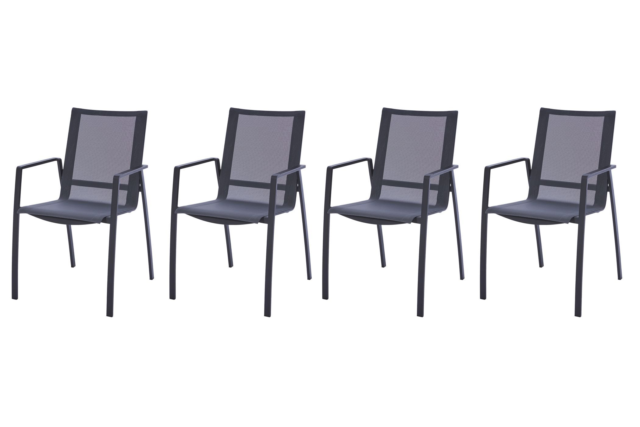 Diamond Garden Stuhl Valencia Stapelstuhl / 4er Set