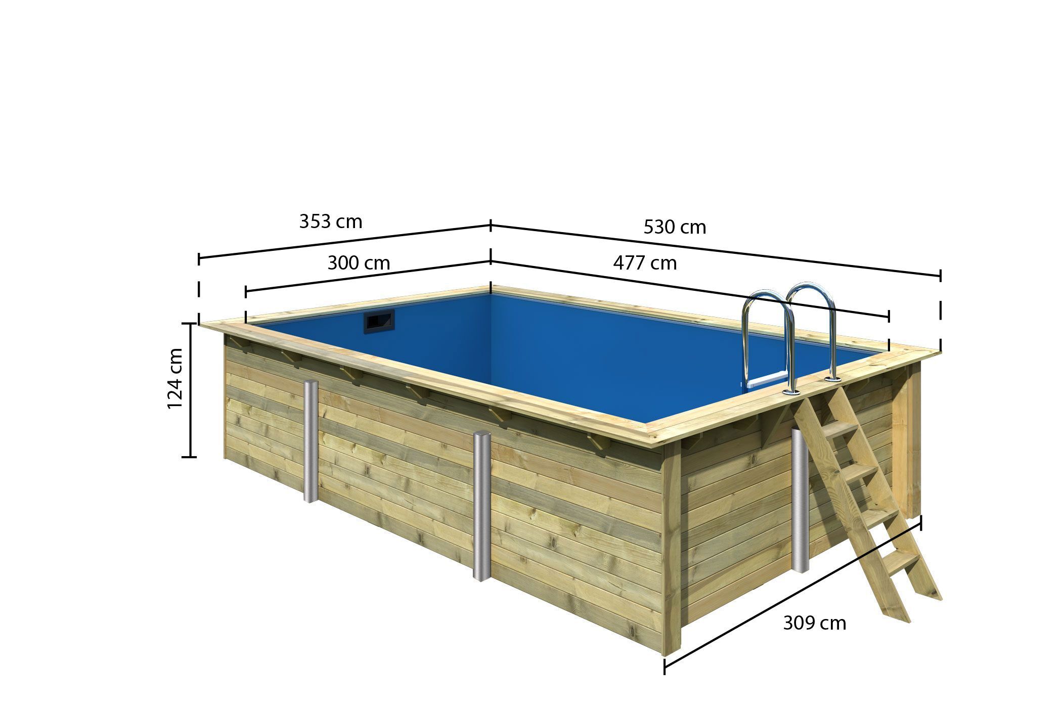 Rechteck Pool 3