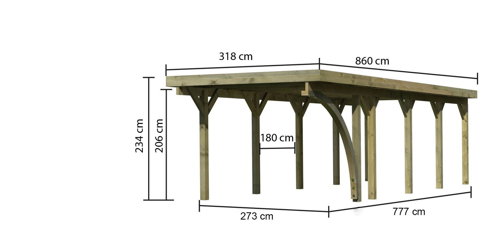 Einzelcarport Classic 3