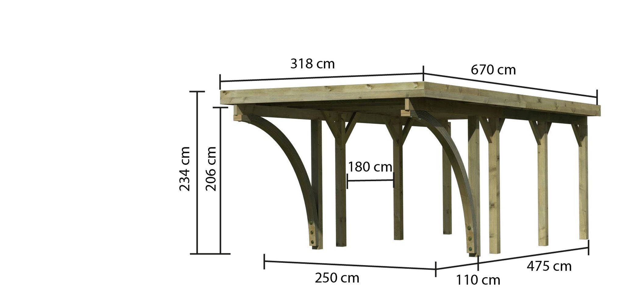 Einzelcarport Classic 2