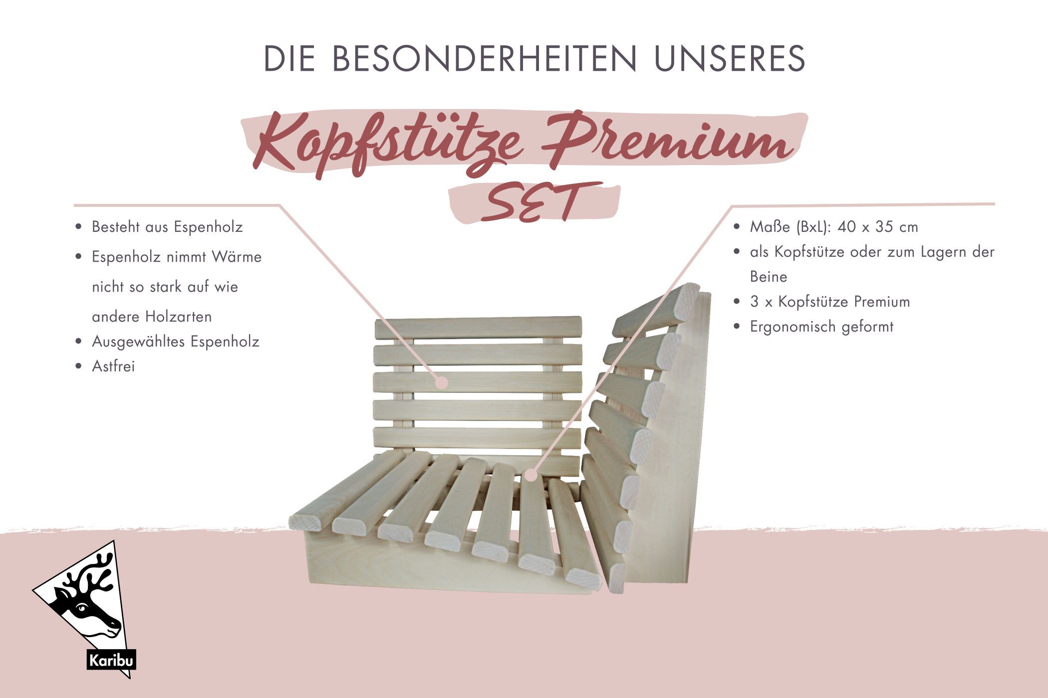 Kopfstütze Premium Set