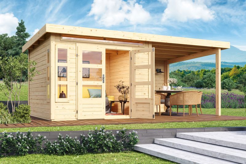 Modernes Gartenhaus bei Karibu im entdecken!