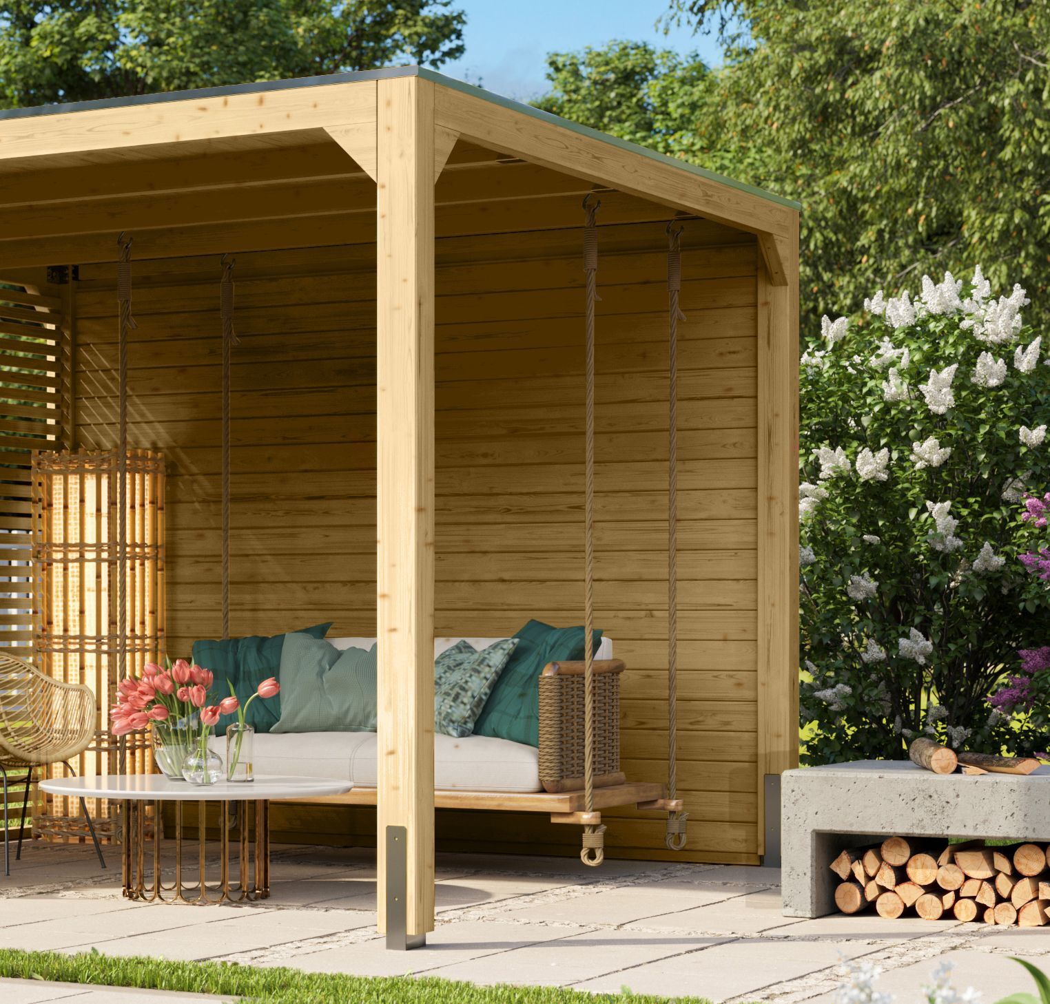 Cubus Pavillon Seitenwand