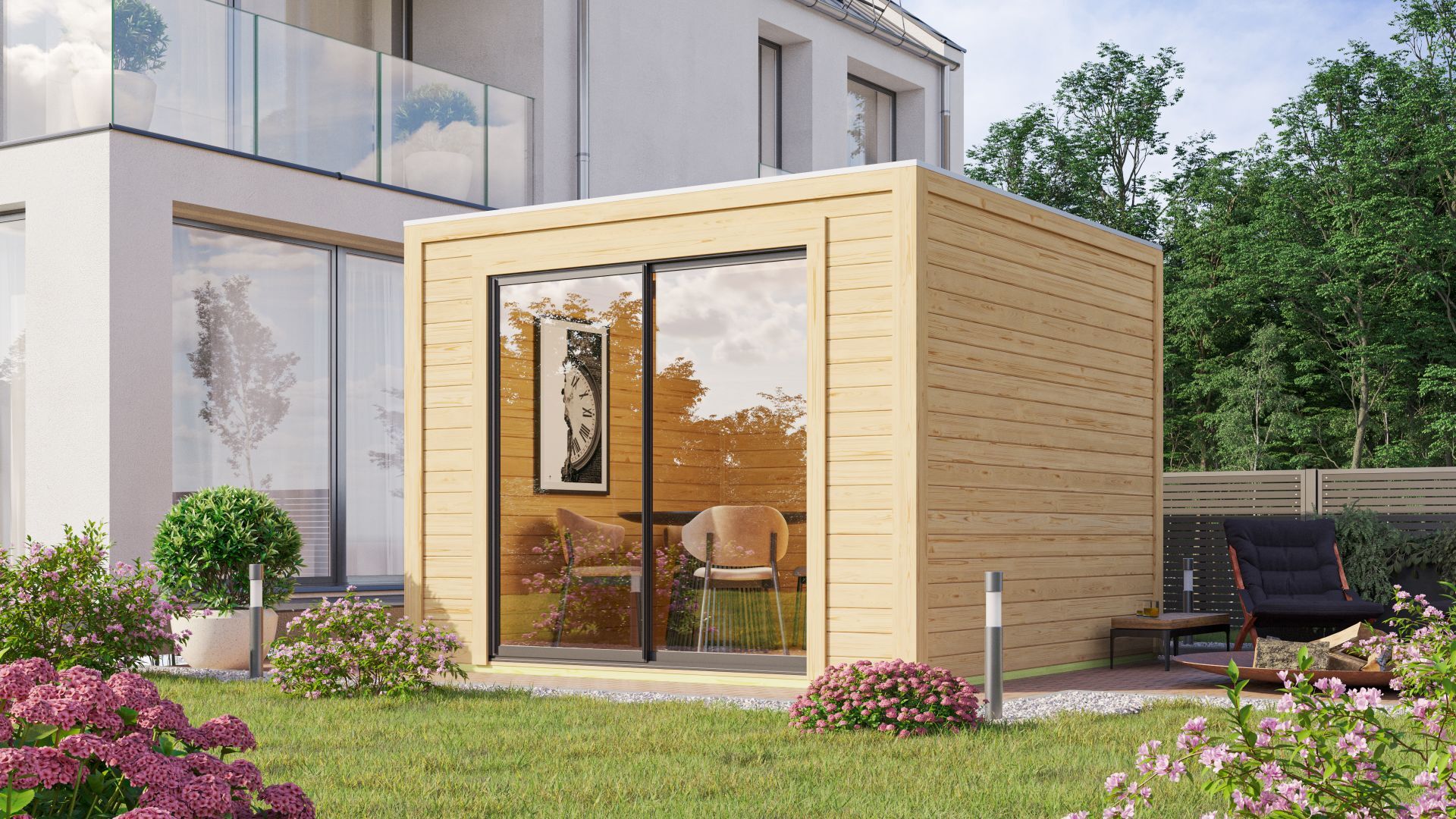 Modernes Gartenhaus bei Karibu im Onlineshop entdecken!